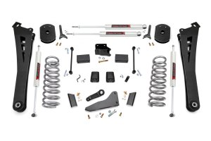Ram 2500 Suspension Lift Kit - Rough Country - 5 Inch Lift, FR Gas Coil, Radius Arms, M1 - '14-'18